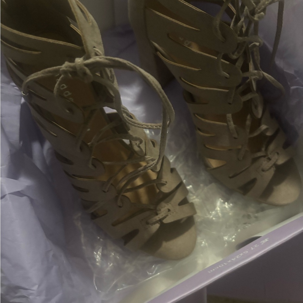 Women's Lace-Up Heeled Sandals